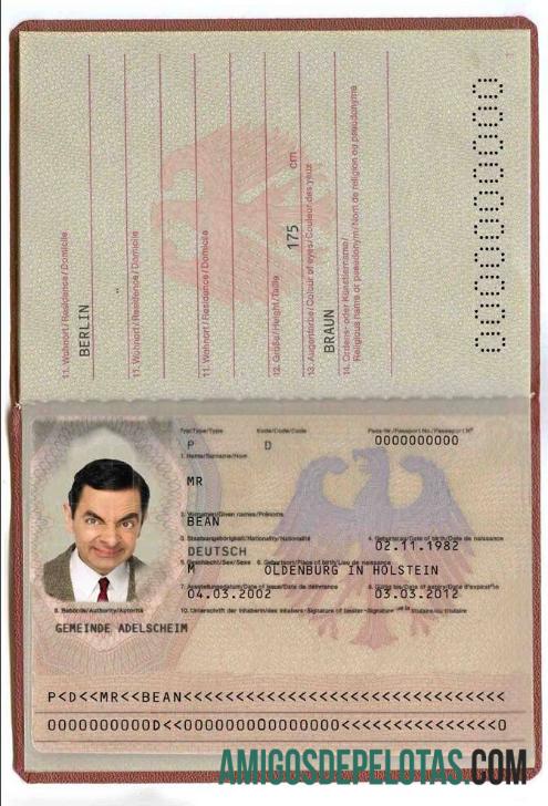 Passaporte da Alemanha (2005 2017) modelo